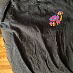 All black mushroom shirt